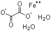 草酸亚铁二水合物分子结构 (CAS 1047-25-2)