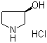 structure of CAS# 104706-47-0, (R)-(-)-3-Pyrrolidinol hydrochloride;(R)-3-Hydroxypyrrolidine hydrochloride