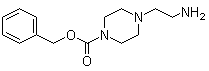4-(2-氨基乙基)哌嗪-1-羧酸苄酯分子结构 (CAS 104740-55-8)