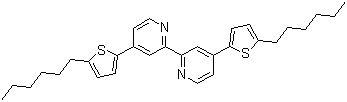 4,4'-Bis(5-hexyl-2-thienyl)-2,2'-bipyridine molecular structure (CAS 1047684-56-9)