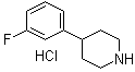 4-(3-Fluorophenyl)piperidine hydrochloride molecular structure (CAS 104774-94-9)