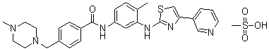 Masitinib mesylate molecular structure (CAS 1048007-93-7)