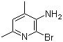 结构式 CAS# 104829-98-3, 3-氨基-2-溴-4,6-二甲基吡啶
