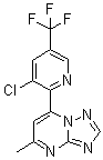 7-[3-Chloro-5-(trifluoromethyl)-2-pyridinyl]-5-methyl-[1,2,4]triazolo[1,5-a]pyrimidine molecular structure (CAS 1048383-29-4)