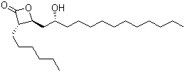 结构式 CAS# 104872-06-2, (3S,4S)-3-己基-4-[(2R)-2-羟基十三烷基]-2-氧杂环丁酮