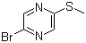 2-Bromo-5-(methylthio)pyrazine molecular structure (CAS 1049026-49-4)