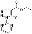 5-氯-1-(2-嘧啶基)-1H-吡唑-4-羧酸乙酯分子结构 (CAS 104909-40-2)