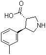 (3S,4R)-4-m-Tolylpyrrolidine-3-carboxylic acid molecular structure (CAS 1049727-99-2)