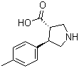 (3S,4R)-4-p-Tolylpyrrolidine-3-carboxylic acid molecular structure (CAS 1049976-10-4)