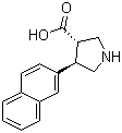 (3S,4R)-4-(Naphthalen-2-yl)pyrrolidine-3-carboxylic acid molecular structure (CAS 1049978-40-6)