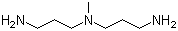 结构式 CAS# 105-83-9, N,N-双(3-氨丙基)甲胺; N-(3-氨基丙基)-N-甲基-1,3-丙二胺