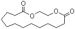 十三烷二酸环乙撑酯分子结构 (CAS 105-95-3)