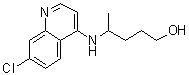 4-[(7-Chloro-4-quinolinyl)amino]-1-pentanol molecular structure (CAS 10500-64-8)