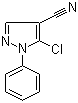 5-Chloro-1-phenyl-1H-pyrazole-4-carbonitrile molecular structure (CAS 1050619-81-2)
