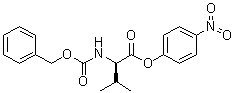 N-(Benzyloxycarbonyl)-D-valine p-nitrophenyl ester molecular structure (CAS 10512-94-4)