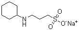 3-(Cyclohexylamino)-1-propanesulfonic acid monosodium salt molecular structure (CAS 105140-23-6)