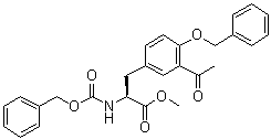 3-Acetyl-N-[(phenylmethoxy)carbonyl]-O-(phenylmethyl)-L-tyrosine methyl ester molecular structure (CAS 105205-69-4)