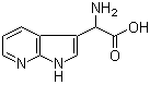 alpha-Amino-1H-pyrrolo[2,3-b]pyridine-3-acetic acid molecular structure (CAS 1052209-51-4)