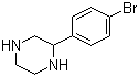 2-(4-Bromophenyl)piperazine molecular structure (CAS 105242-07-7)