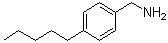 4-戊基苯甲胺分子结构 (CAS 105254-44-2)