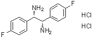 结构式 CAS# 1052707-11-5, (1S,2S)-1,2-二(4-氟苯基)-1,2-乙二胺二盐酸盐