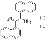 (1S,2S)-1,2-Di-1-naphthalenyl-1,2-ethanediamine hydrochloride (1:2) molecular structure (CAS 1052707-27-3)