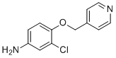 3-Chloro-4-(4-pyridinylmethoxy)aniline molecular structure (CAS 105326-69-0)