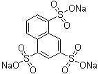 structure of CAS# 10533-44-5, Trisodium 1,3,5-naphthalenetrisulfonate;1,3,5-Naphthalenetrisulfonic acid trisodium salt