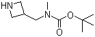 structure of CAS# 1053655-53-0, N-(3-Azetidinylmethyl)-N-methylcarbamic acid tert-butyl ester