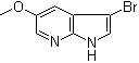 3-Bromo-5-methoxy-1H-pyrrolo[2,3-b]pyridine molecular structure (CAS 1053655-76-7)