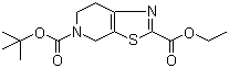 结构式 CAS# 1053656-51-1, 6,7-二氢噻唑并[5,4-c]吡啶-2,5(4H)-二甲酸 5-叔丁酯 2-乙酯