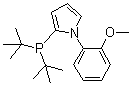 structure of CAS# 1053658-91-5, N-(2-Methoxyphenyl)-2-(di-tert-butylphosphino)pyrrole