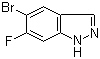 结构式 CAS# 105391-70-6, 5-溴-6-氟-1H-吲唑