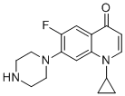 structure of CAS# 105394-83-0, Ciprofloxacin EP Impurity E;1-cyclopropyl-6-fluoro-7-piperazin-1-ylquinolin-4-one