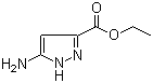 structure of CAS# 105434-90-0, Ethyl 5-aminopyrazole-3-carboxylate;5-Amino-1H-pyrazole-3-carboxylic acid ethyl ester; 5-Amino-3-pyrazolecarboxylic acid ethyl ester