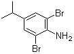 结构式 CAS# 10546-65-3, 2,6-二溴-4-异丙基苯胺