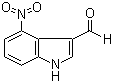 structure of CAS# 10553-11-4, 4-Nitroindole-3-carboxaldehyde