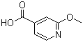 结构式 CAS# 105596-63-2, 2-甲氧基-4-吡啶甲酸