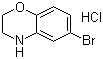 6-Bromo-3,4-dihydro-2H-benzo[1,4]oxazine hydrochloride molecular structure (CAS 105655-01-4)