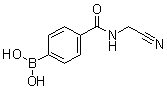 结构式 CAS# 1056636-11-3, B-[4-[[(氰基甲基)氨基]羰基]苯基]硼酸