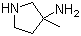 3-Amino-3-methylpyrrolidine molecular structure (CAS 105675-13-6)