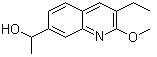 3-乙基-2-甲氧基-alpha-甲基-7-喹啉甲醇分子结构 (CAS 1056892-07-9)
