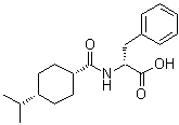 cis-N-[[4-(1-Methylethyl)cyclohexyl]carbonyl]-D-phenylalanine molecular structure (CAS 105816-06-6)