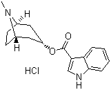 Tropisetron hydrochloride molecular structure (CAS 105826-92-4)
