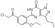 5-[5-(2-Chloroacetyl)-2-ethoxyphenyl]-1,6-dihydro-1-methyl-3-propyl-7H-pyrazolo[4,3-d]pyrimidin-7-one molecular structure (CAS 1058653-74-9)