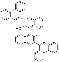 structure of CAS# 1058734-56-7, (1R)-3,3'-Di-9-phenanthrenyl[1,1'-binaphthalene]-2,2'-diol