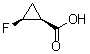 rel-(1R,2R)-2-Fluorocyclopropanecarboxylic acid molecular structure (CAS 105919-34-4)