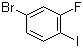 1-Bromo-3-fluoro-4-iodobenzene molecular structure (CAS 105931-73-5)