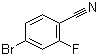 4-Bromo-2-fluorobenzonitrile molecular structure (CAS 105942-08-3)