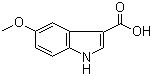 结构式 CAS# 10601-19-1, 5-甲氧基吲哚-3-甲醛